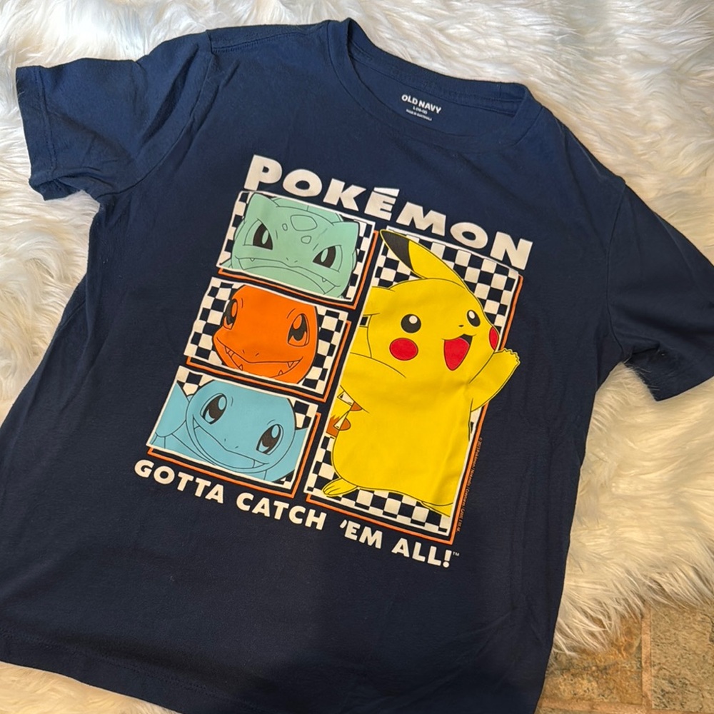 Old Navy Navy Pokémon Tee with Pikachu